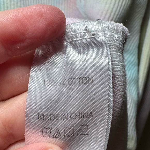 The Original Large corded Crew OHIO State Buckeyes in Rainbow Tie-Dye - Picture 7 of 9